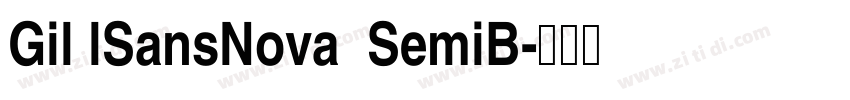 Gil lSansNova  SemiB字体转换